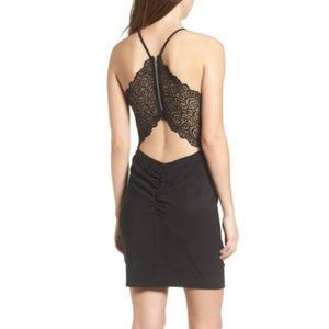 Love, Nickie Lew Lace Back Body-Con Dress